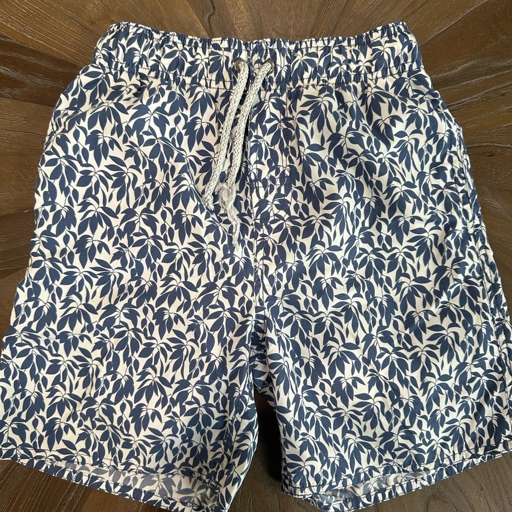 Boys class club blue print swim trunk